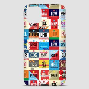airport code phone case, gifts for flight attendants, gifts for travelers, travel themed gifts